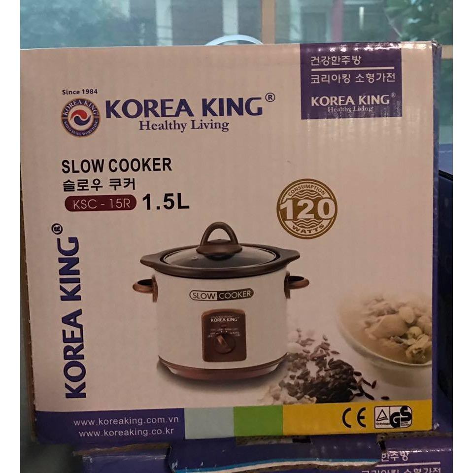 Nồi tiềm Korea King 1.5L/3L 120W/200W Màu Random - Bảo hành 12 tháng