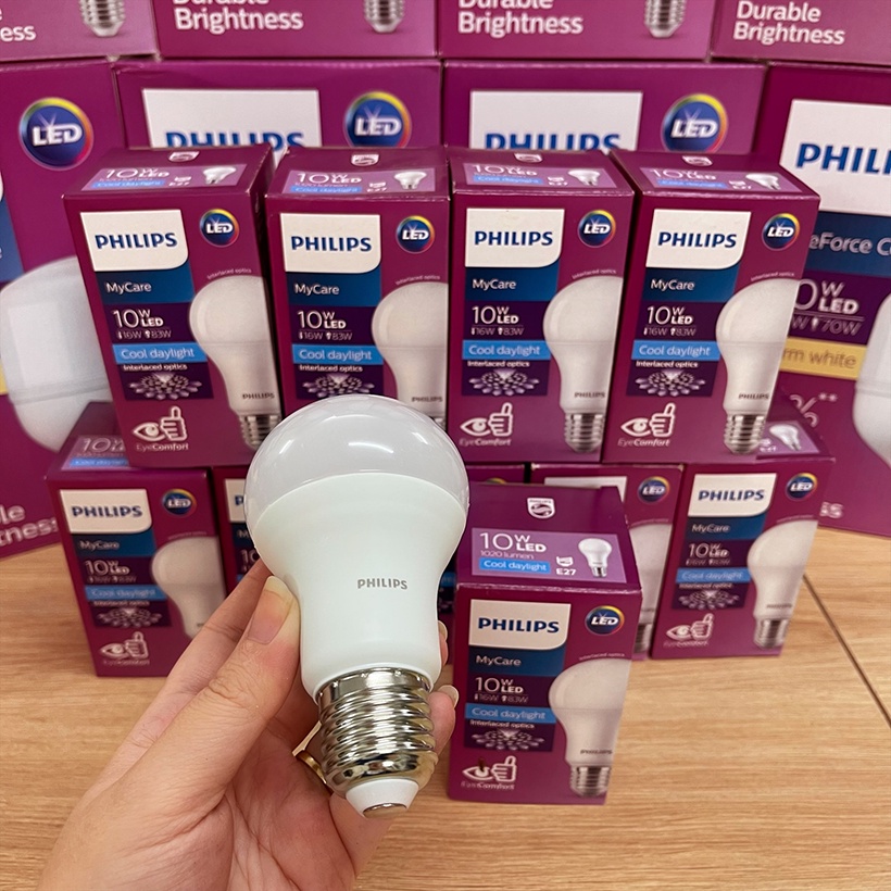 Bóng đèn LED Philips MyCare 10W 6500K E27 A60 - Ánh sáng trắng