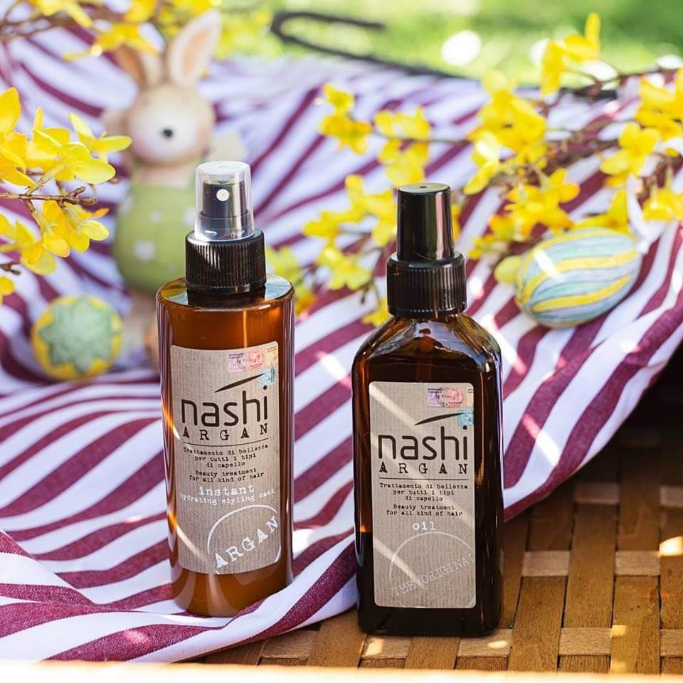 Combo Tinh dầu và Xịt dưỡng phục bồi Nashi Argan ( Italia)