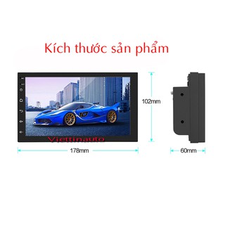 Màn hình Ô tô 2 DIN Android 8.1 Tiếng Việt Tặng kèm cam lùi 4 Led A7011