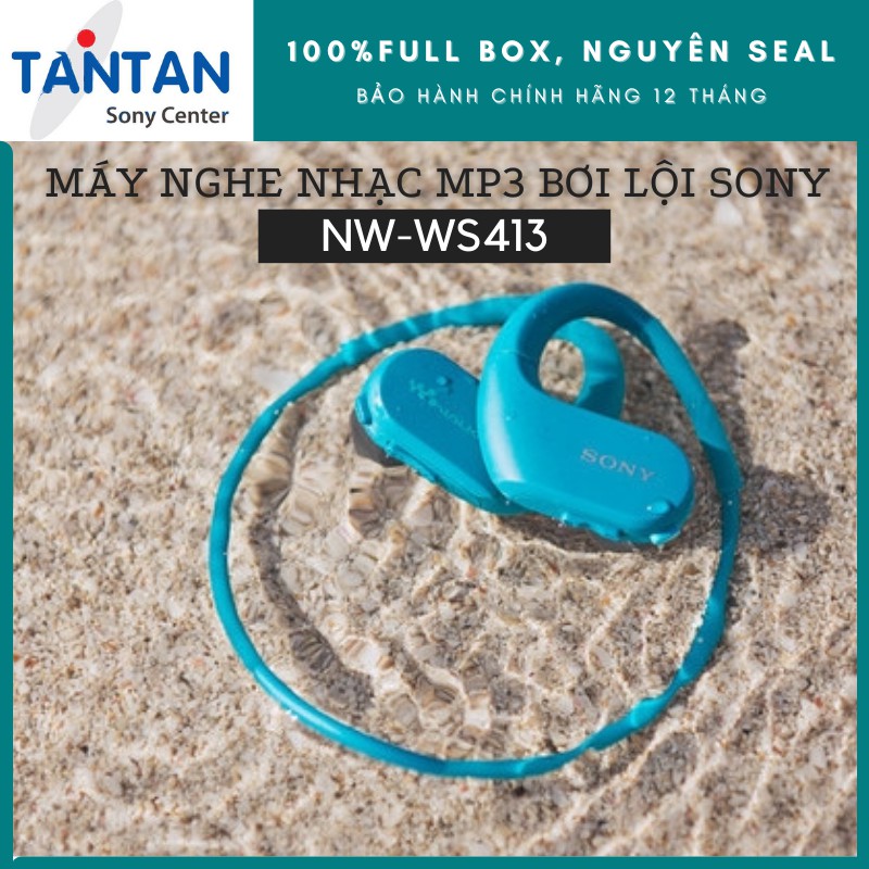 Máy Nghe Nhạc MP3 WALKMAN Sony NW-WS413 | Chống bụi, nước biển(IP68, IPX5/8) - Ambient Sound - Pin:12h - Sạc nhanh