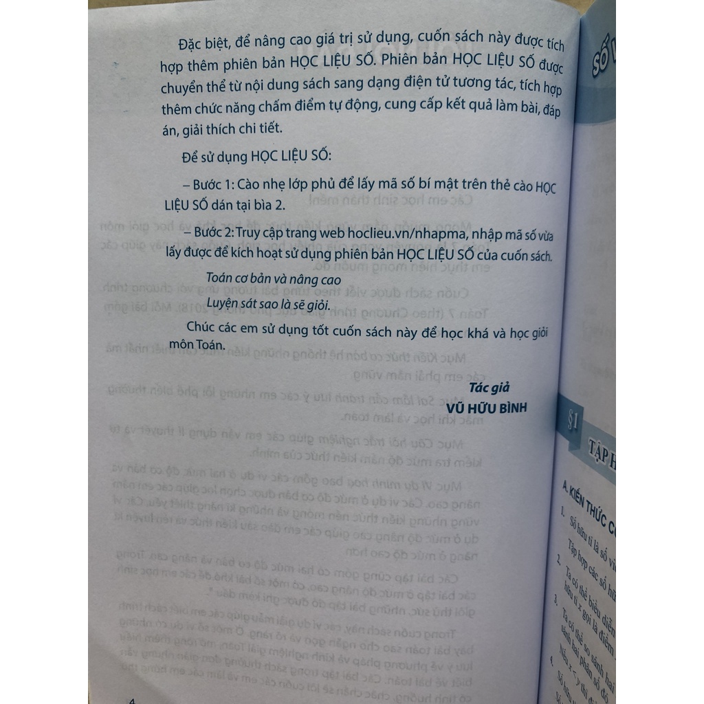 Sách - Toán cơ bản và nâng cao 7 - Vũ Hữu Bình