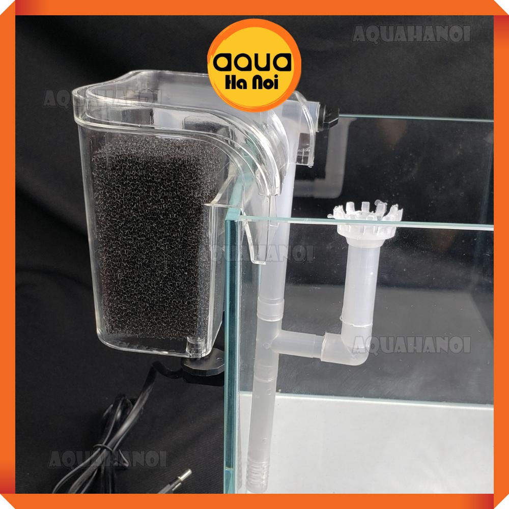 Lọc thác ZY 003 treo hồ cá cảnh thủy sinh mini - tiết kiệm điện - Có hút mặt lọc váng