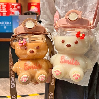Bình nước con gấu 1000ml, bình đựng nước cute