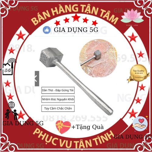 Búa đập thịt đập tỏi đập đá [ 2 MẶT] đa năng