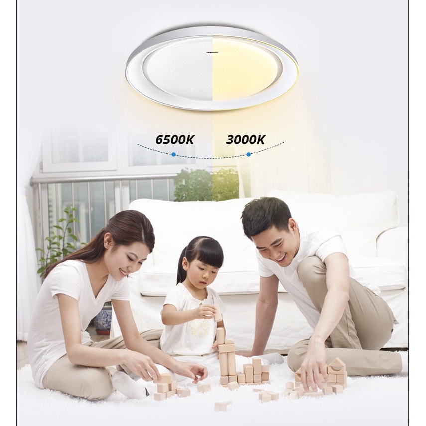 Đèn trần ánh sao Starry Panasonic HHXZ301188 36W cho phòng ngủ hiệu ứng ánh sáng lấp lánh, chế độ ngủ, thư giãn, hẹn giờ