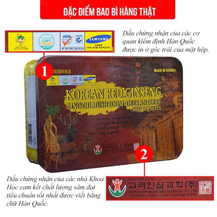 Sâm Hoàng Diệu - 3 hộp Đạm Tổng Hợp Hồng Sâm Nhung Linh Chi, Hộp 60 viên x 3 hộp | BigBuy360 - bigbuy360.vn