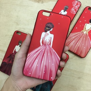 Ốp cô gái váy đỏ