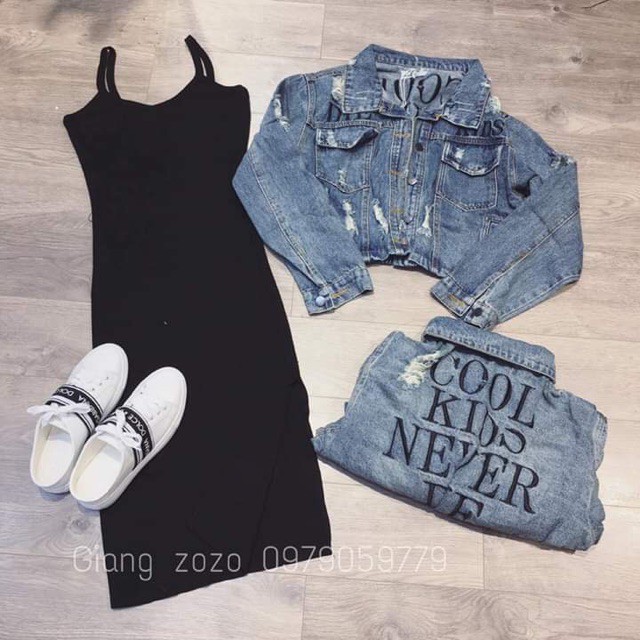 Áo khoác bò jean cổ đức bo gấu -Mã SL13 #671 | BigBuy360 - bigbuy360.vn