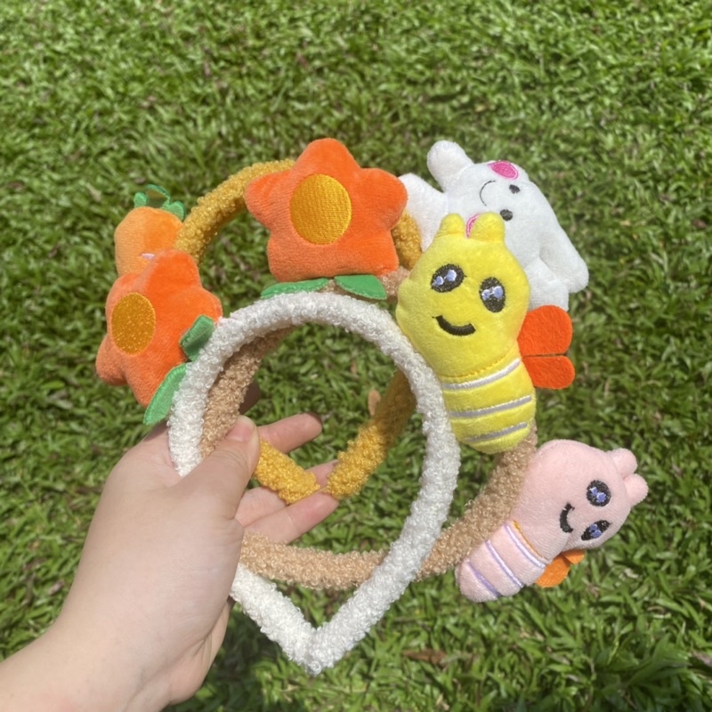 Cài tóc bờm tóc ong hoa thỏ carot xinh xắn