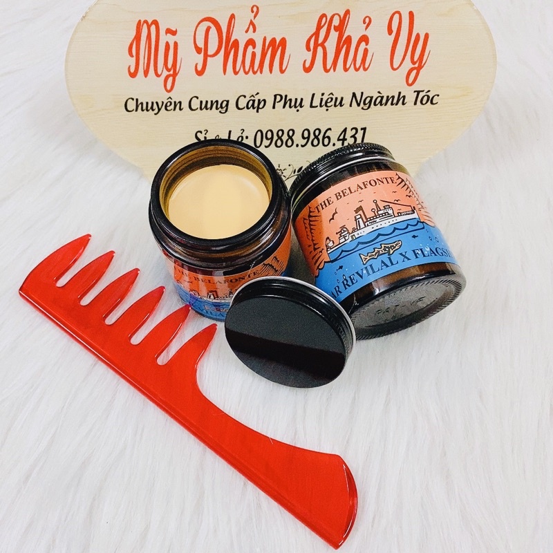 Sáp vuốt tóc tạo kiểu CLAY THE BELAFONTE, Wax tóc nam chai thuỷ tinh