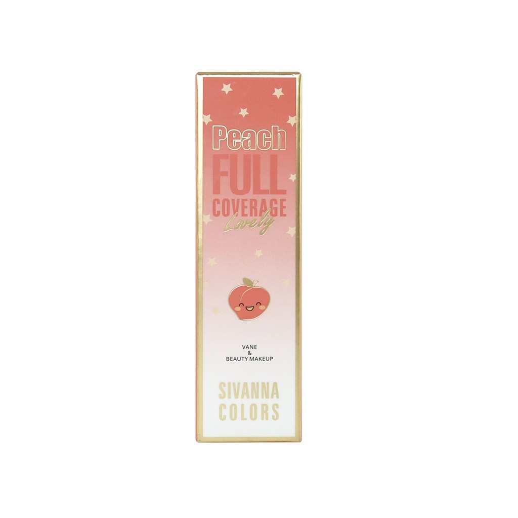 [Auth Thái] Kem Nền Sivanna Che Phủ Cao Siêu Mịn Tông Tự Nhiên 35ml Peach Lovely HF5044 No.02 - Peach Lovely Foundation