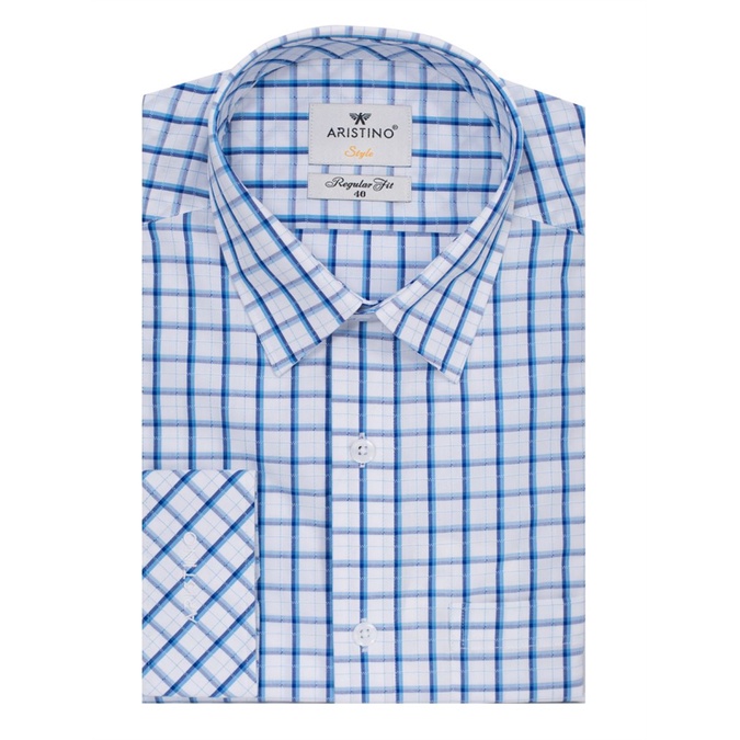 Áo sơ mi dài tay Aristino caro sợi tre regular ALS52808 chống nhăn
