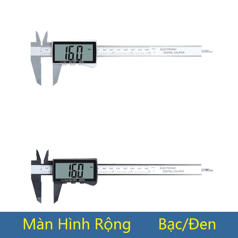 【Có hàng sẵn】Màn hình rộng Thước kẹp điện tử 150mm - Thước cặp điện tử