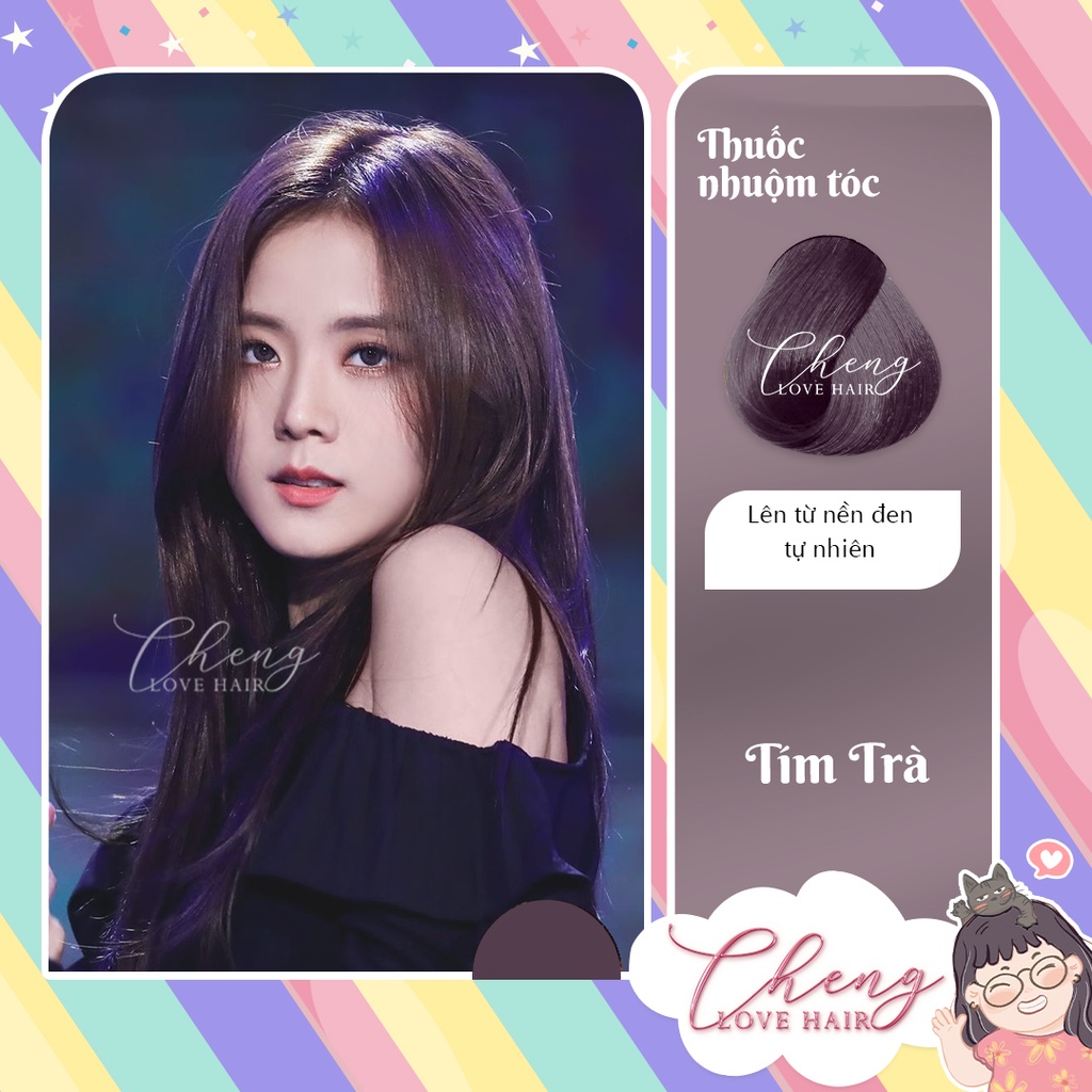 Thuốc Nhuộm Tóc Màu TÍM TRÀ Không Tẩy | Chenglovehair, Chenglovehairs