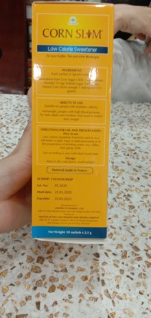 ĐƯỜNG BẮP ĂN KIÊNG CORN SLIM - 50 GÓI