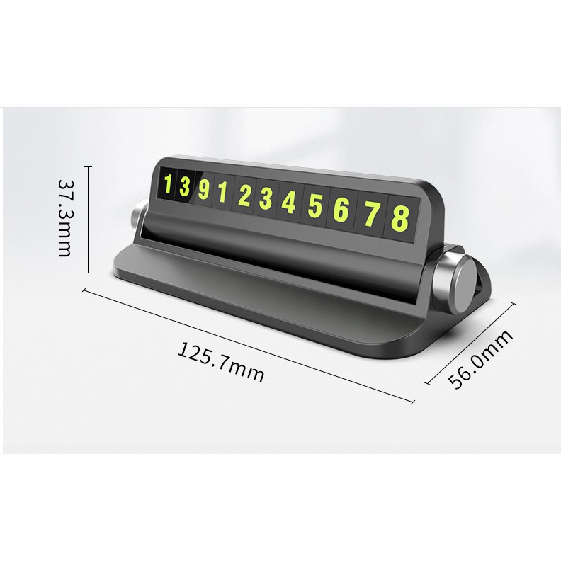 BẢNG ĐỂ LẠI SỐ ĐIỆN THOẠI- CÓ GIÁ ĐỠ TRÊN Ô TÔ KHI ĐỖ XE HÀNG ĐẸP [1 Mặt Số] . . .