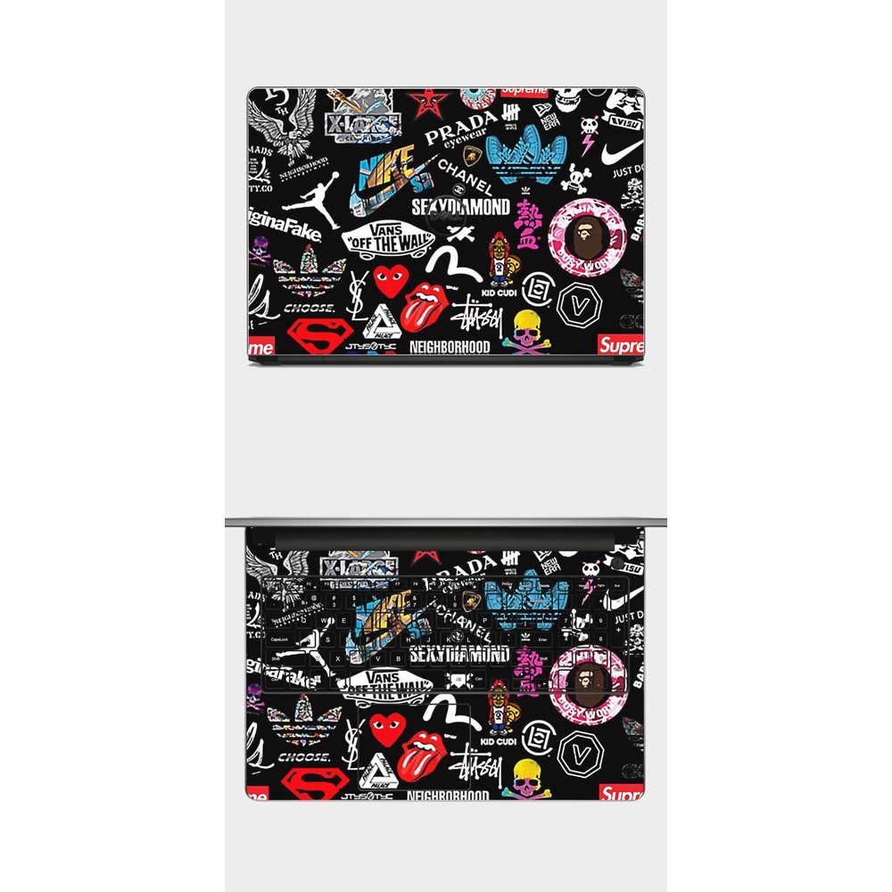 Skin dán Laptop in hình Sticker. Đủ các dòng máy: Asus, Acer, Dell,HP,... In hình theo yêu cầu