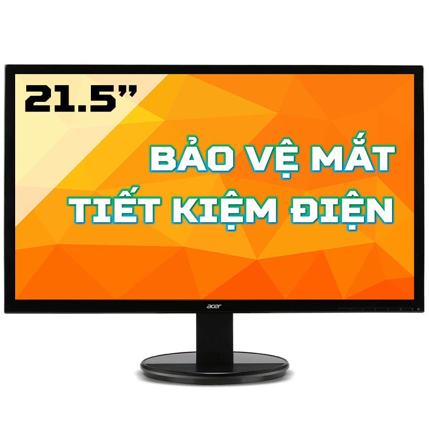 Màn hình Acer K222HQL (21.5inch/FHD/TN/60Hz/5ms/200nits/VGA+DVI) bảo vệ mắt, tiết kiệm điện