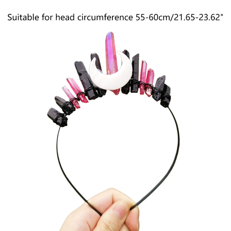 Flgo Vương Miện Cài Tóc Đính Pha Lê Màu Sắc Tương Phản Dành Cho Cô Dâu