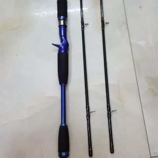 Cần câu cá máy ngang lure KING LEADER 2 ngọn M vs MH cực đẹp