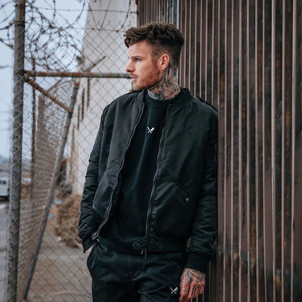 [Mã FAMALLT5 giảm 15% đơn 150K] Áo Khoác Nam,Áo Khoác Bomber Đen Nam INF ,Vải Dù Cao Cấp Form Regular AK003208, SOMEHOW | BigBuy360 - bigbuy360.vn