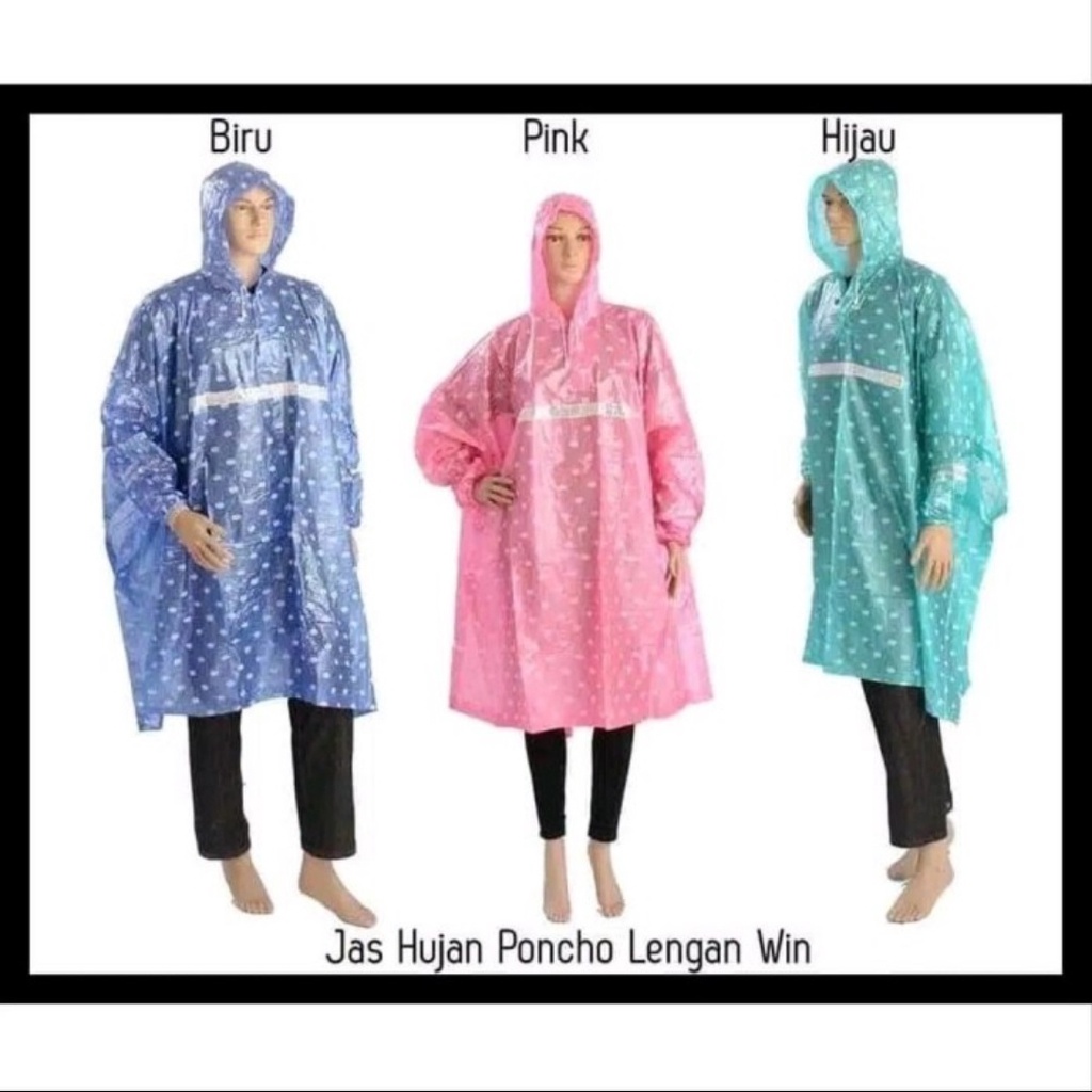 Áo mưa Poncho hoạ tiết hình Elmondo 713