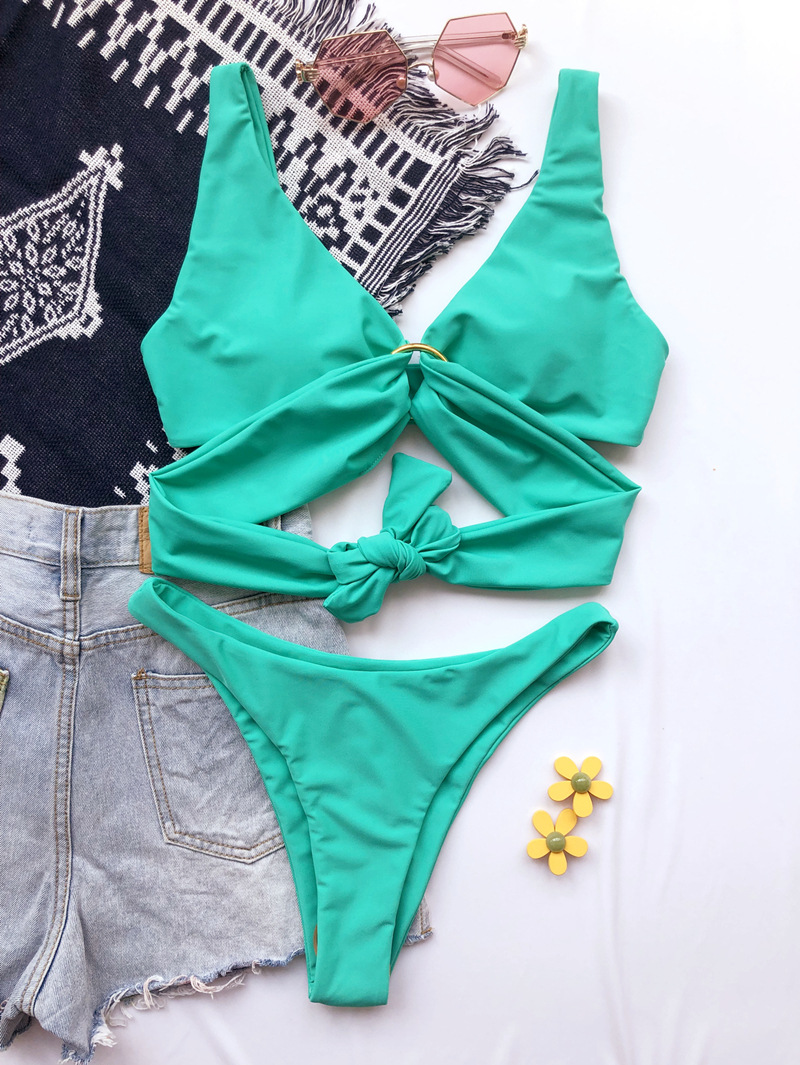 DUNEA Bộ Đồ Bơi Hai Mảnh Màu Trơn Gợi Cảm Thời Trang Cho Nữ | BigBuy360 - bigbuy360.vn