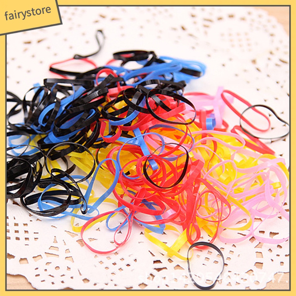 Set 220 dây chun buộc tóc nhiều màu sắc tiện dụng