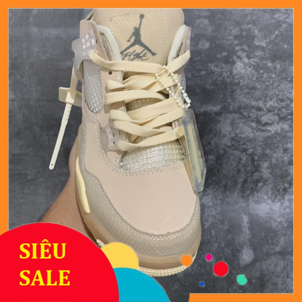Giày thể thao sneaker JORDAN 4 MÀU KEM , Giày jodan jd4 hot hit | BigBuy360 - bigbuy360.vn