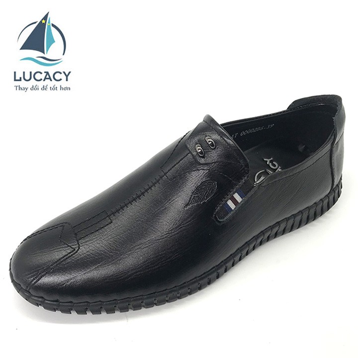 Giày lười nam khâu đế Lucacy da bò cao cấp T286D