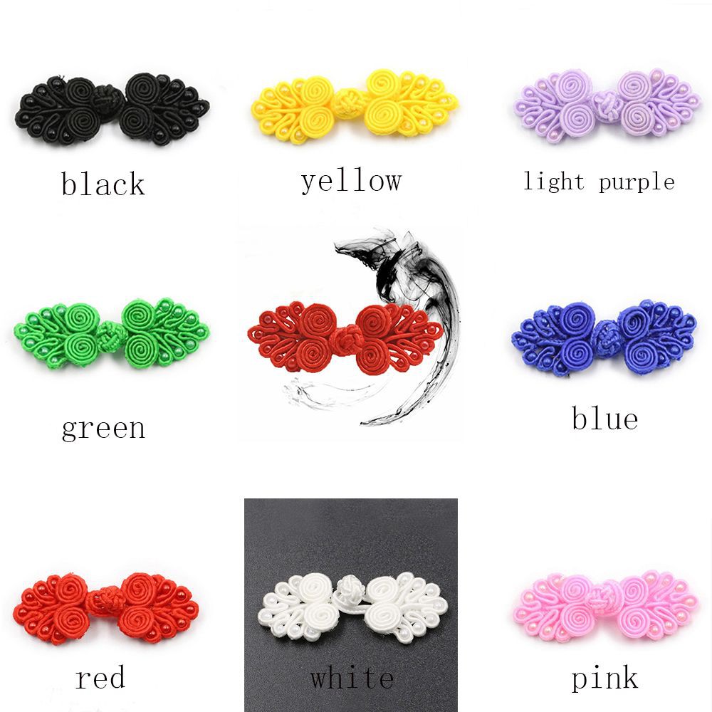 Bộ 5 nút áo dạng dây thắt kiểu Trung Hoa đẹp mắt