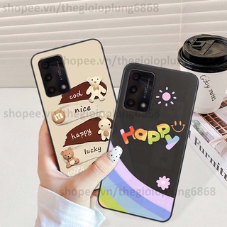 Ốp Oppo A74 / A94 / A95 in hình cầu vồng happy smile thỏ cute siêu xinh siêu đáng yêu