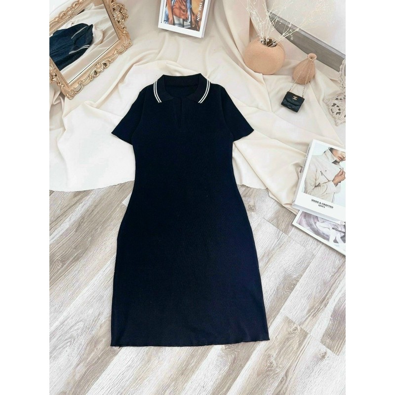 Đầm polo cổ viền trắng | BigBuy360 - bigbuy360.vn