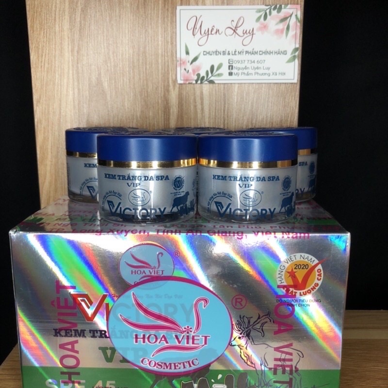 Kem trắng da victory spa hoa việt