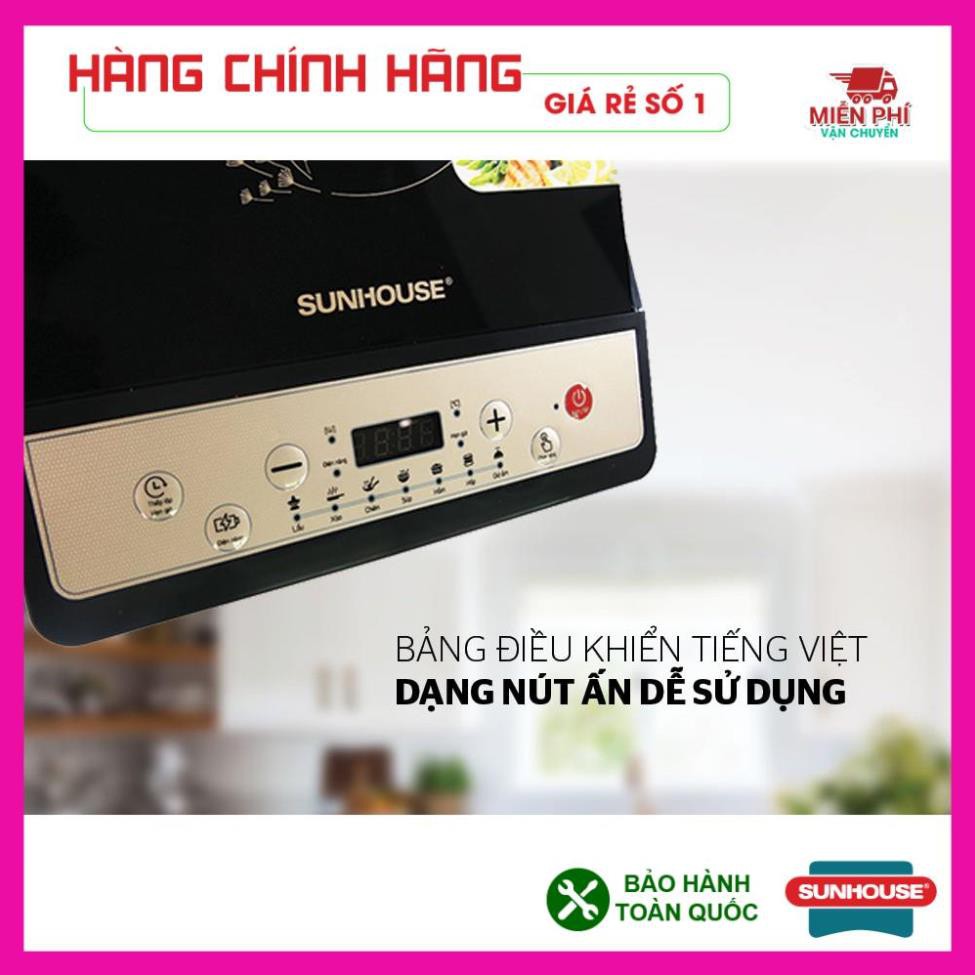 BẾP ĐIỆN TỪ SUNHOUSE SHD6148, BÉP TỪ ĐƠN SUNHOUSE SHD6148, BẢO HÀNH TOÀN QUỐC, TIẾT KIỆM ĐIỆN, CÔNG SUẤT 1800w