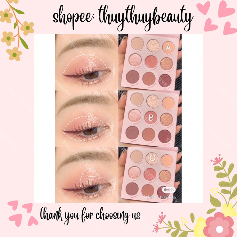 Bảng mắt Blush Crush ưa chuộng tone hồng tím nhũ phù hợp mọi outfit makeup chất phấn mềm mịn lên màu cực rõ bám màu lâu