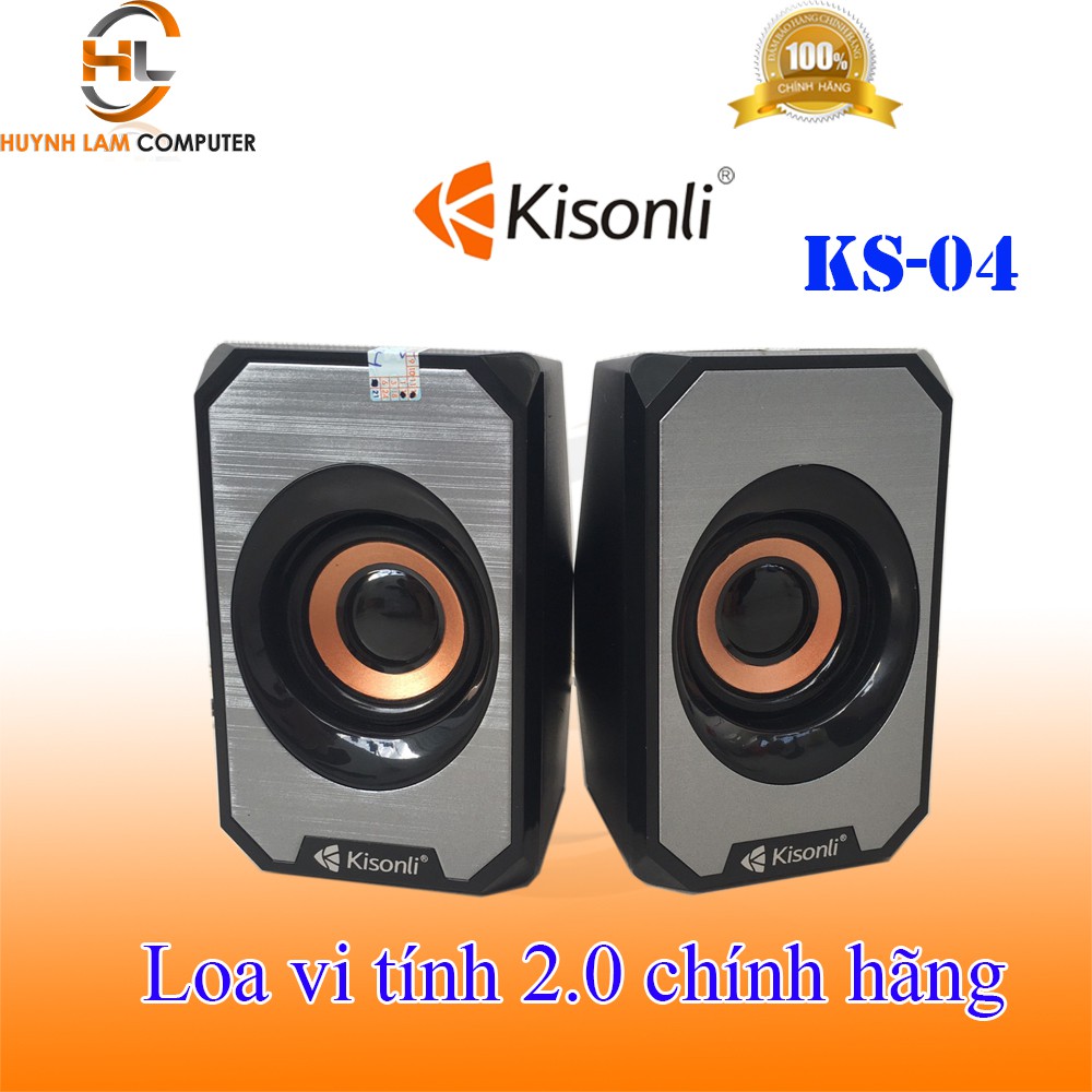 Loa vi tính 2.0 Kisonli KS-04 công suất 6W - Hãng phân phối