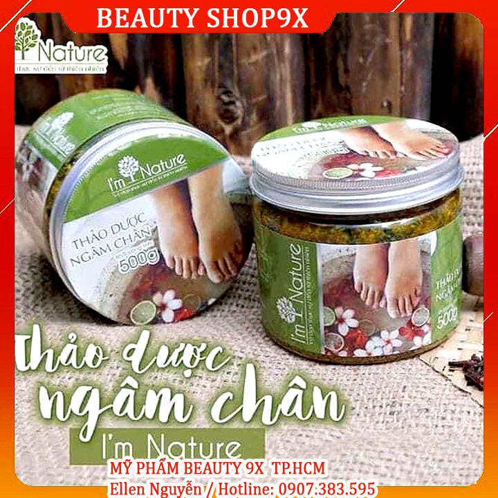 (+Quà) Ngâm Chân Thảo Dược I'm Nature - Giảm Đau Nhức Sưng Phù Chân Giúp Ngủ Ngon - Hũ 500Gr