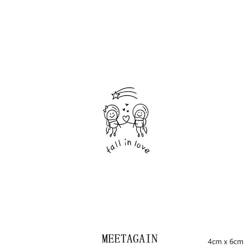 Hình Xăm Dán Tạm Thời Tối Đa 15 Ngày Không Thấm Nước Cỡ 4cm X 6cm