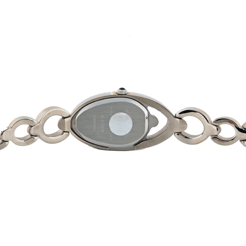 Đồng hồ Romanson Watch RM9207QLWWH nữ mặt nhỏ đính đá kính chống xước, máy Thụy Sĩ, dây thép cao cấp chính hãng