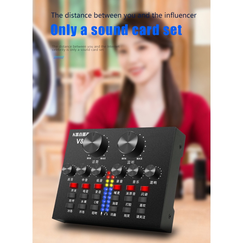 Máy Trộn Âm Thanh zzz Đa Năng Giao Diện Cho Phát Trực Tiếp