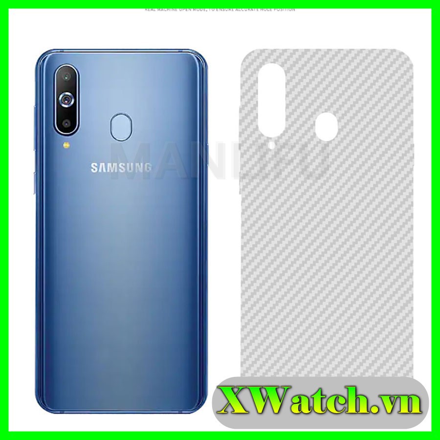 Dán Carbon mặt lưng cho Samsung Galaxy S21 FE A03 A22 A32 4G A72 A52 A10 A20 A30 A40 A50 M10 Note 8/ M30/ Note 9