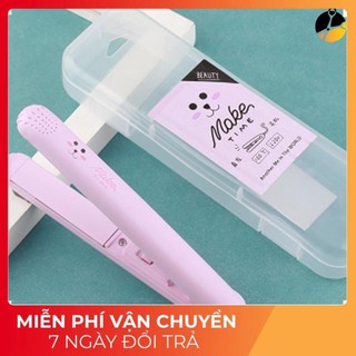 Máy duỗi tóc là tóc mini, máy kẹp uốn duỗi tóc mini giúp duỗi uốn thẳng tóc 2 trong 1