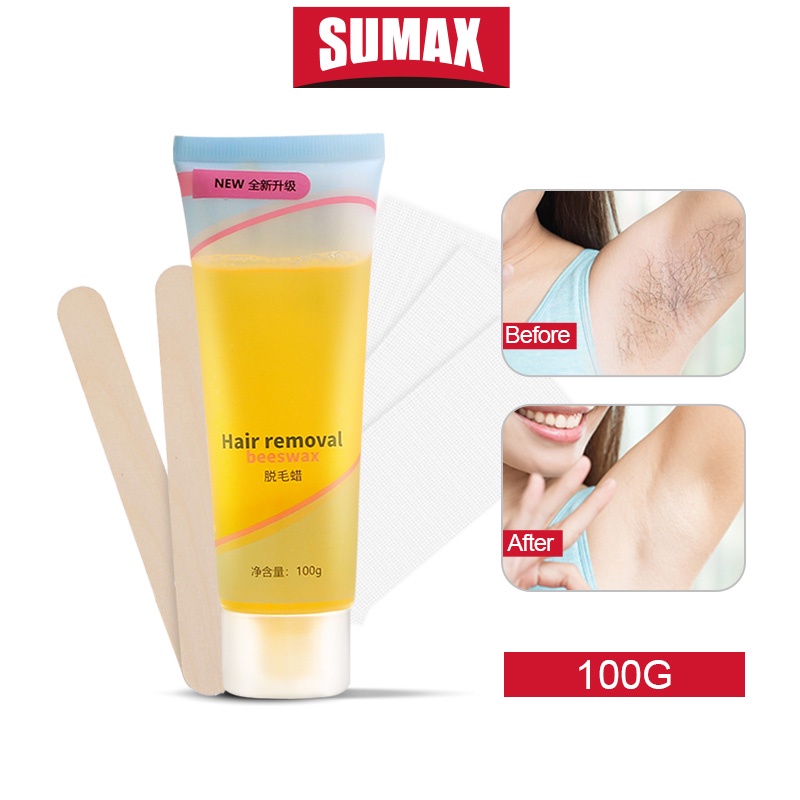 SUMAXruofeo Wax Triệt Lông  Wax lông nách  quả 6 Tặng kèm giấy  4 que gạt 1000G