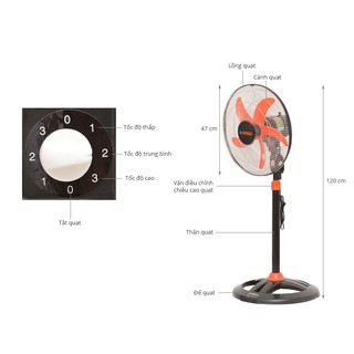 Quạt đứng Senko DTS107 Có hình thật