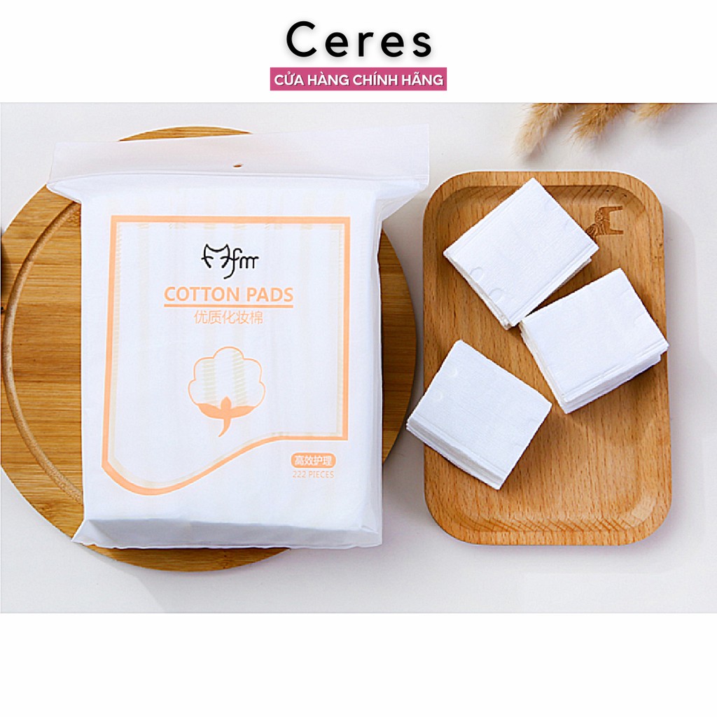 Bông Tẩy Trang 3 Lớp 💕𝑭𝒓𝒆𝒆𝒔𝒉𝒊𝒑💕 Bổng Tẩy Trang Cotton Pads Mofa Meiren Túi 222 Miếng | BigBuy360 - bigbuy360.vn