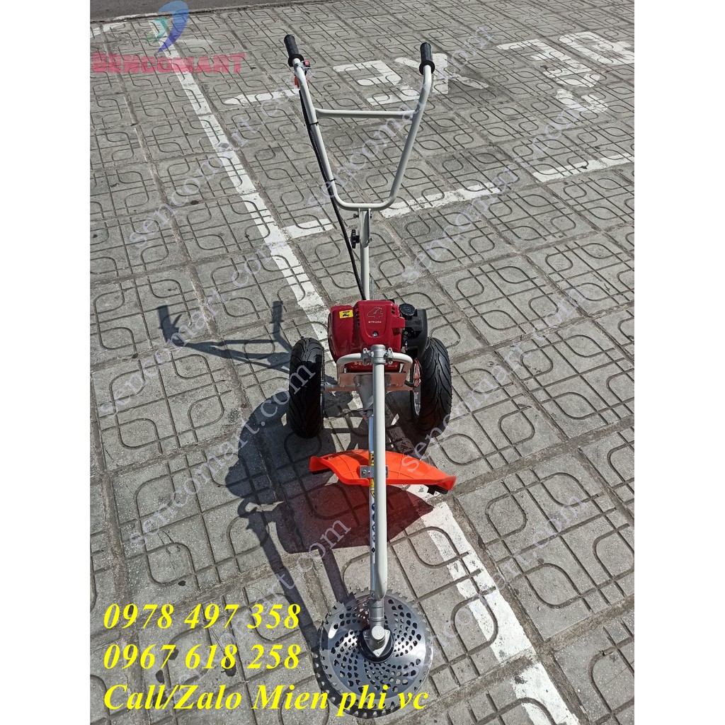 Xả hàng khung máy phát cỏ đẩy tay tiện dụng sử dụng động cơ Honda gx35 4 thì