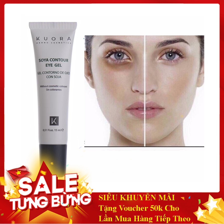 Kem Xóa Thâm Quầng Mắt, Bọng Mắt - Nhập Khẩu Trực Tiếp Từ Châu Âu --- Kem Mắt Kuora Soya Contour Eye Gel