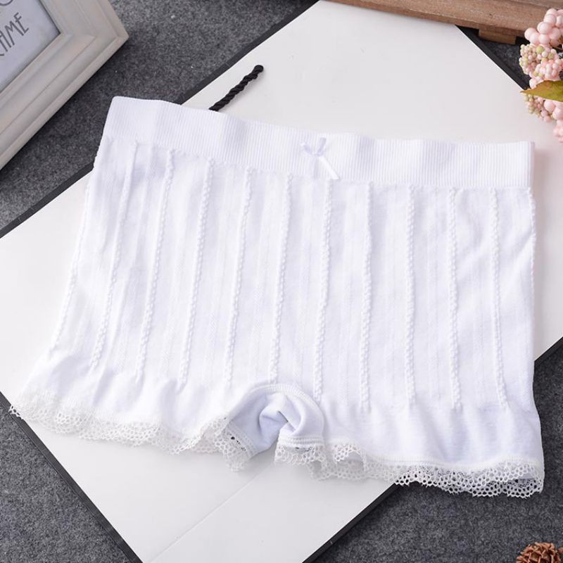 Quần lót cotton phối ren mặc váy hiện có 6 màu
